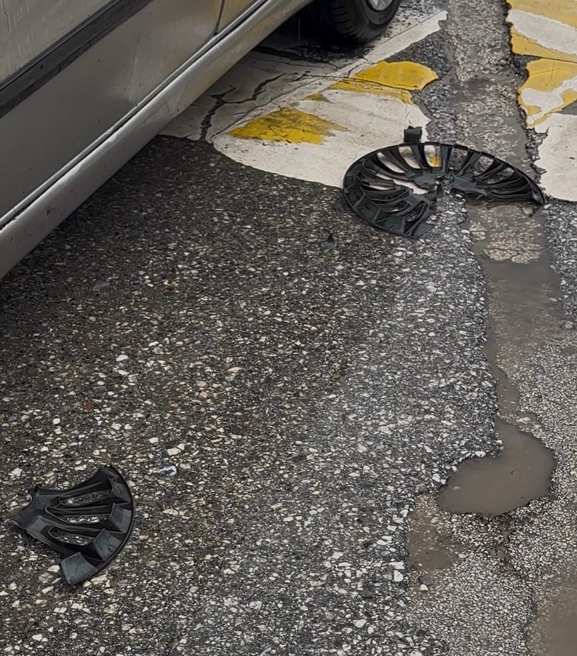 GSP camii önünde ufak çaplı  kaza