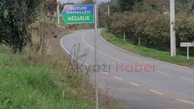 Güzlek mahalle muhtarlığından Örnek bir çalışma daha Sokak tabelaları yenileniyor