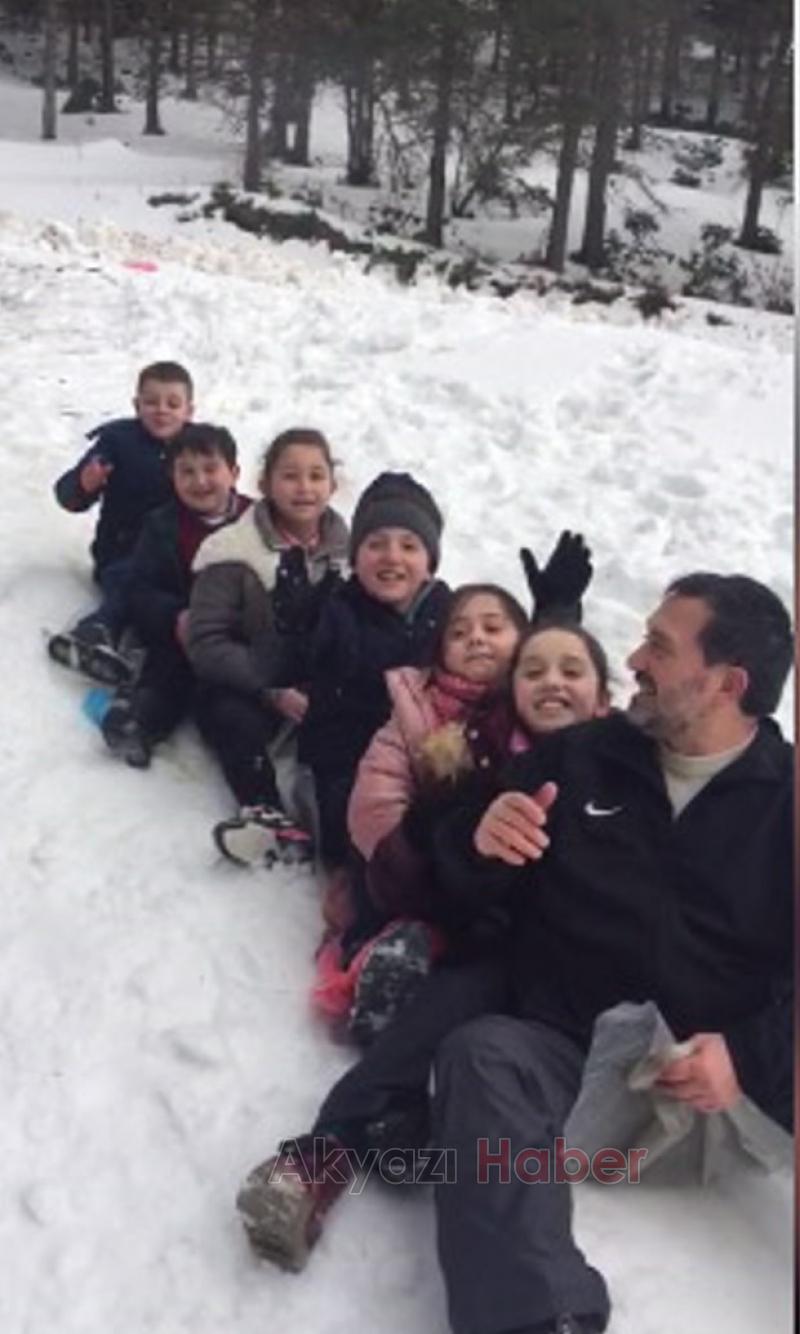 Güzlek te çocukların kayak keyfi  Cumhurbaşkanı nı da davet ettiler
