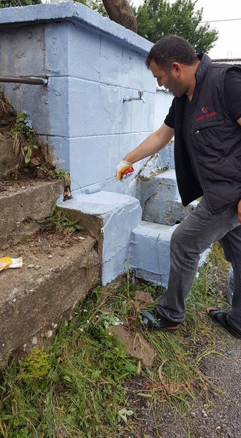 Güzlek'te muhtar, halk el ele verdi