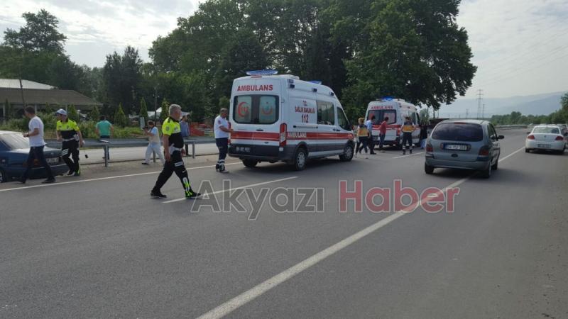 Hakimiyetini Kaybeden Otomobil Sürücüsü Bariyere Girdi