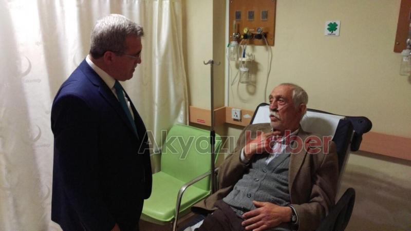 HASAN AKCAN DAN KANDİL GECESİNDE HASTA ZİYARETİ