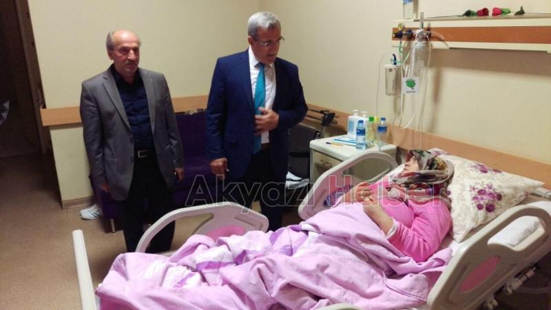 HASAN AKCAN DAN KANDİL GECESİNDE HASTA ZİYARETİ