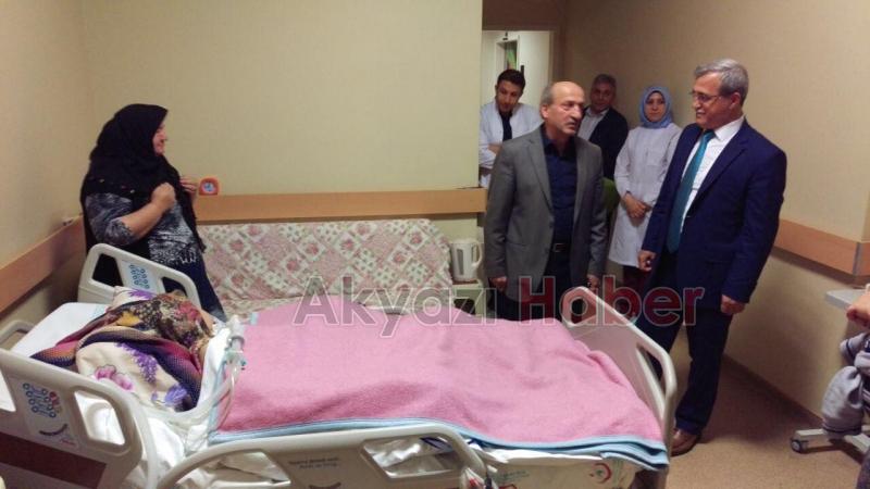 HASAN AKCAN DAN KANDİL GECESİNDE HASTA ZİYARETİ