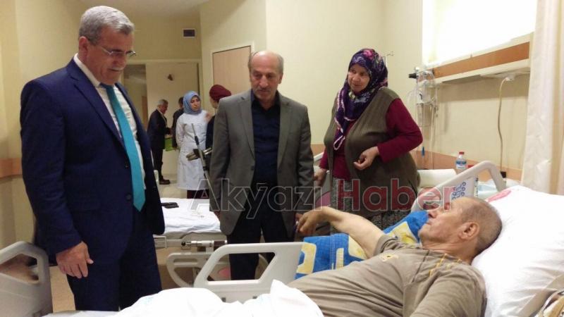HASAN AKCAN DAN KANDİL GECESİNDE HASTA ZİYARETİ