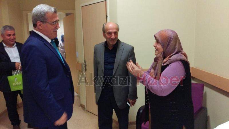 HASAN AKCAN DAN KANDİL GECESİNDE HASTA ZİYARETİ