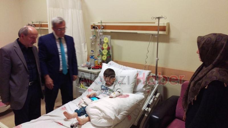 HASAN AKCAN DAN KANDİL GECESİNDE HASTA ZİYARETİ