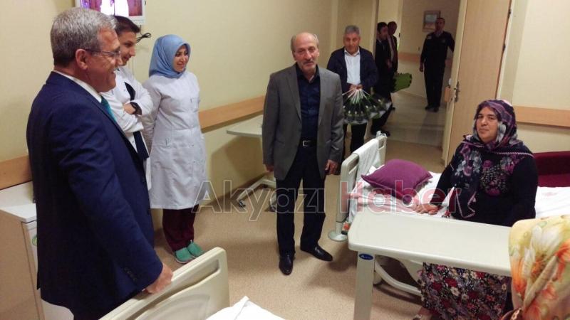 HASAN AKCAN DAN KANDİL GECESİNDE HASTA ZİYARETİ