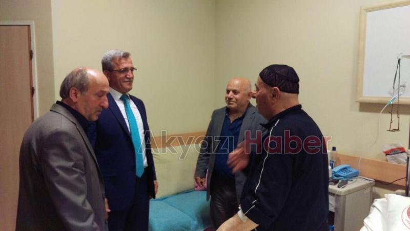 HASAN AKCAN DAN KANDİL GECESİNDE HASTA ZİYARETİ
