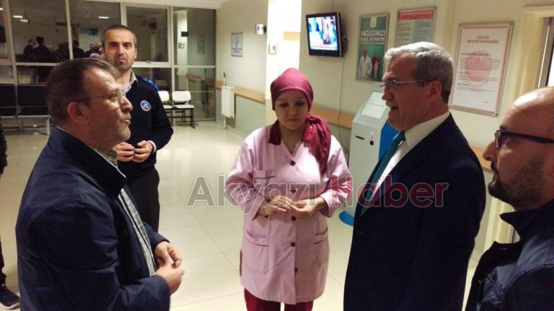 HASAN AKCAN DAN KANDİL GECESİNDE HASTA ZİYARETİ