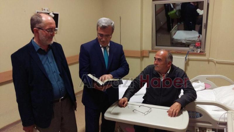 HASAN AKCAN DAN KANDİL GECESİNDE HASTA ZİYARETİ