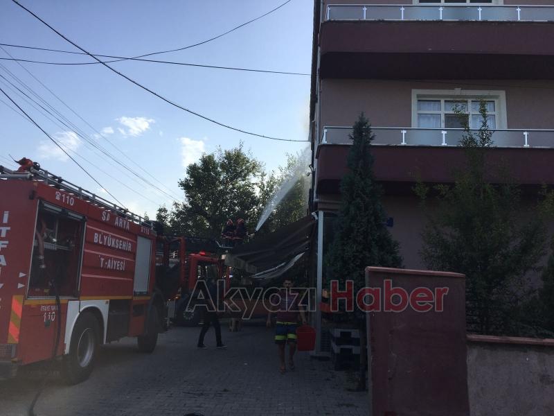 Hastane Mahallesi’nde Yangın