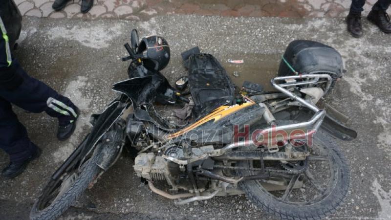 Kaskı hayatını kurtardı