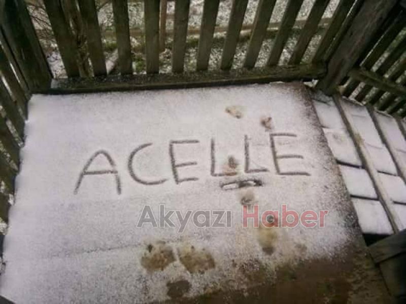 Havaların aniden soğumasıyla kar yağdı 