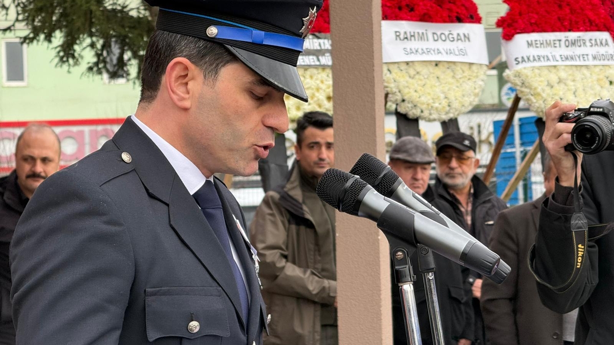 Hayatını kaybeden polis için tören düzenlendi