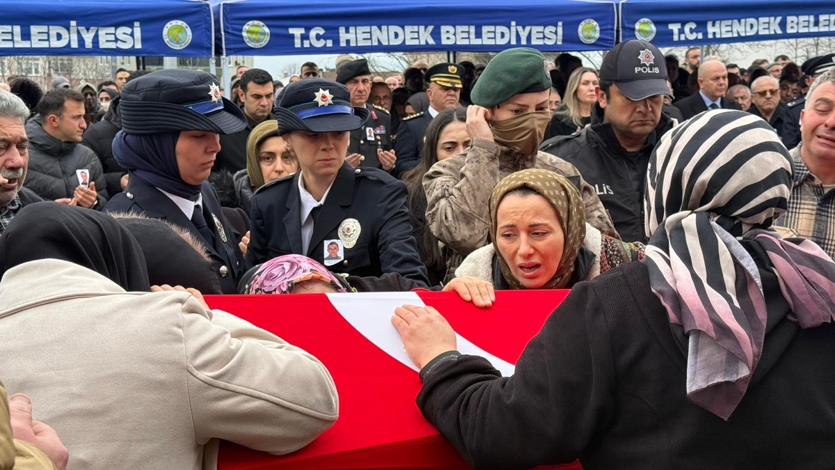 Hayatını kaybeden polis için tören düzenlendi