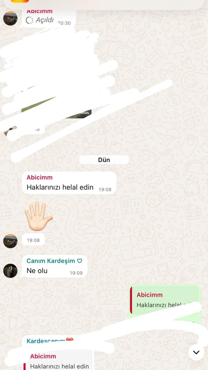 Helallik Mesajı Attı Kayıplara Karıştı