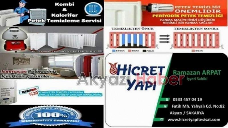 Hicret Yapı Kombi Kalorifer ve Petek Temizleme Servisi