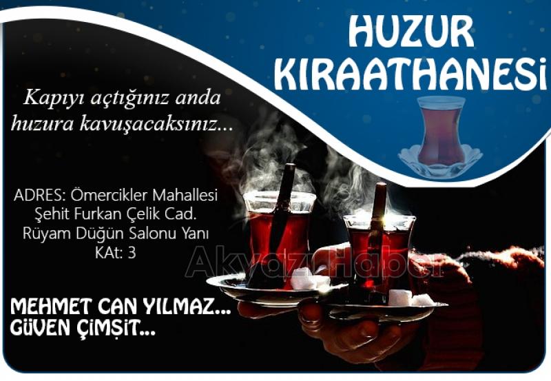 Huzur Kıraathanesi Açıldı