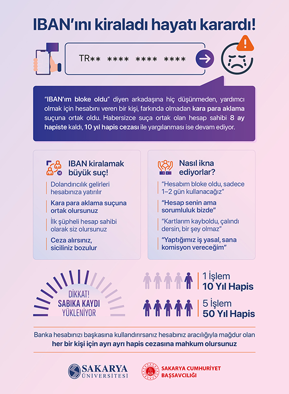 İBAN'ınızı kiralayıp hayatınızı karartmayın