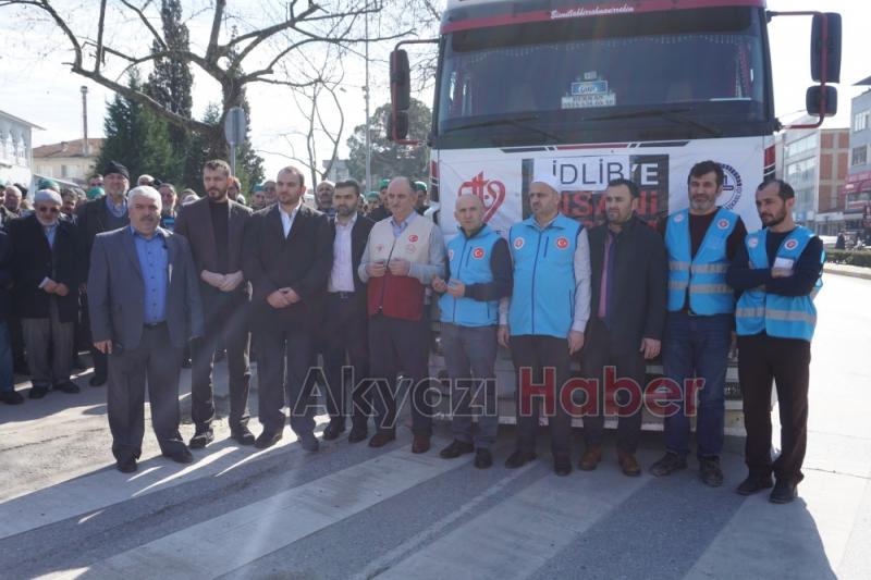 İdlibe insani yardım tırı gönderildi