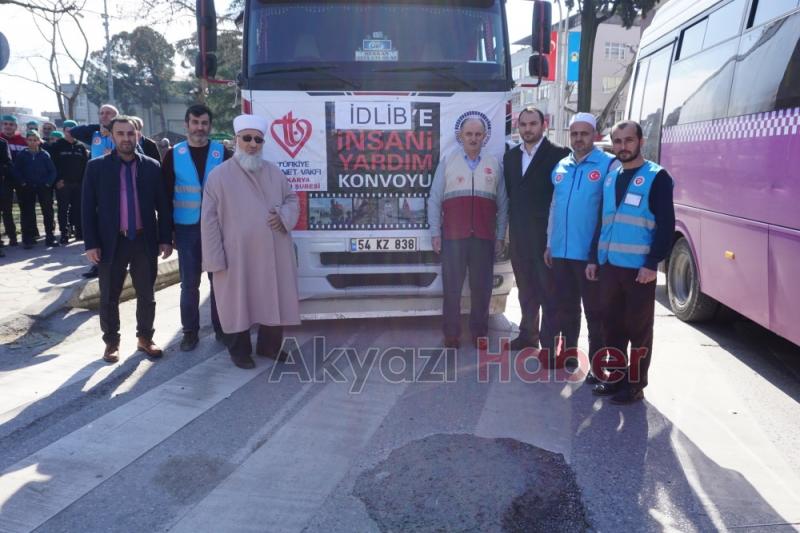 İdlibe insani yardım tırı gönderildi