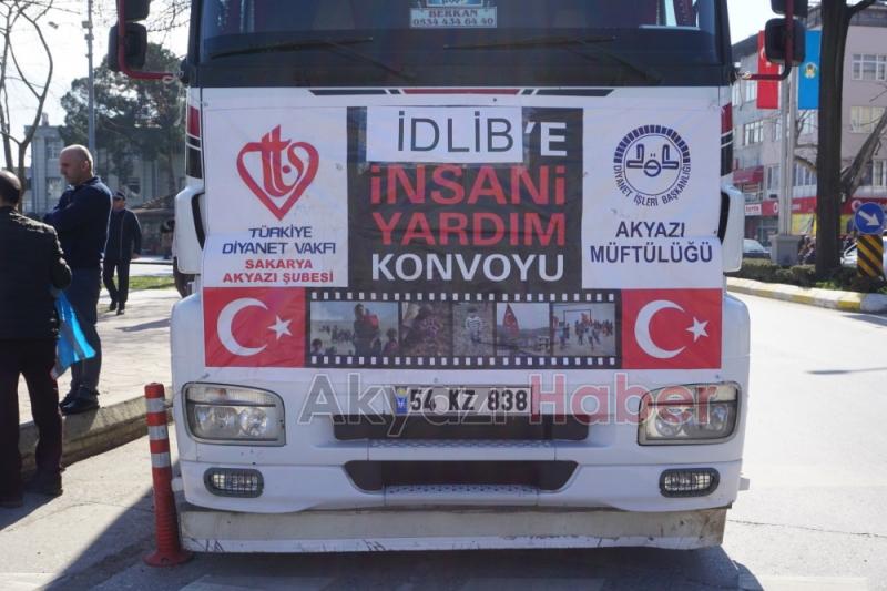İdlibe insani yardım tırı gönderildi