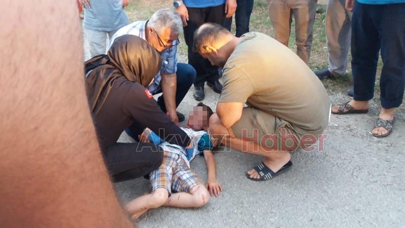 İki ayrı kazada ikisi çocuk 3 kişi yaralandı