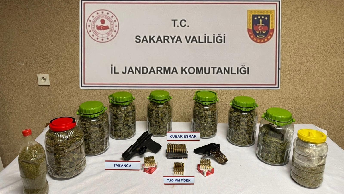 İki ilçede silah ve uyuşturucu operasyonu