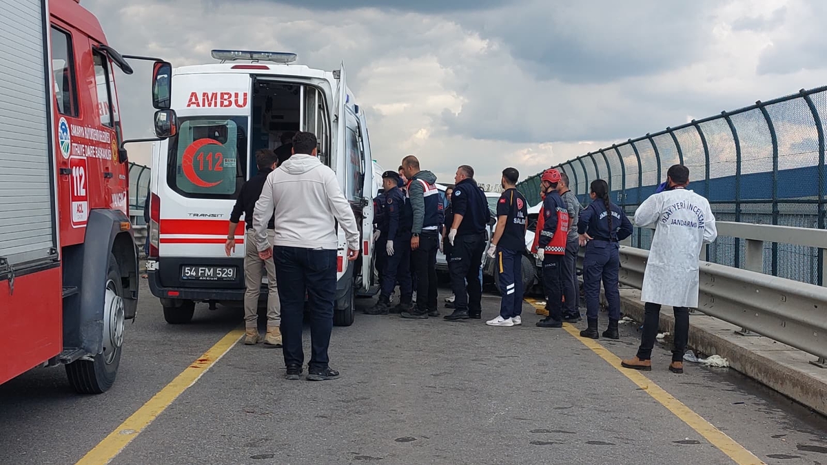 İki jandarma astsubayın şehit olduğu kazadan görüntüler