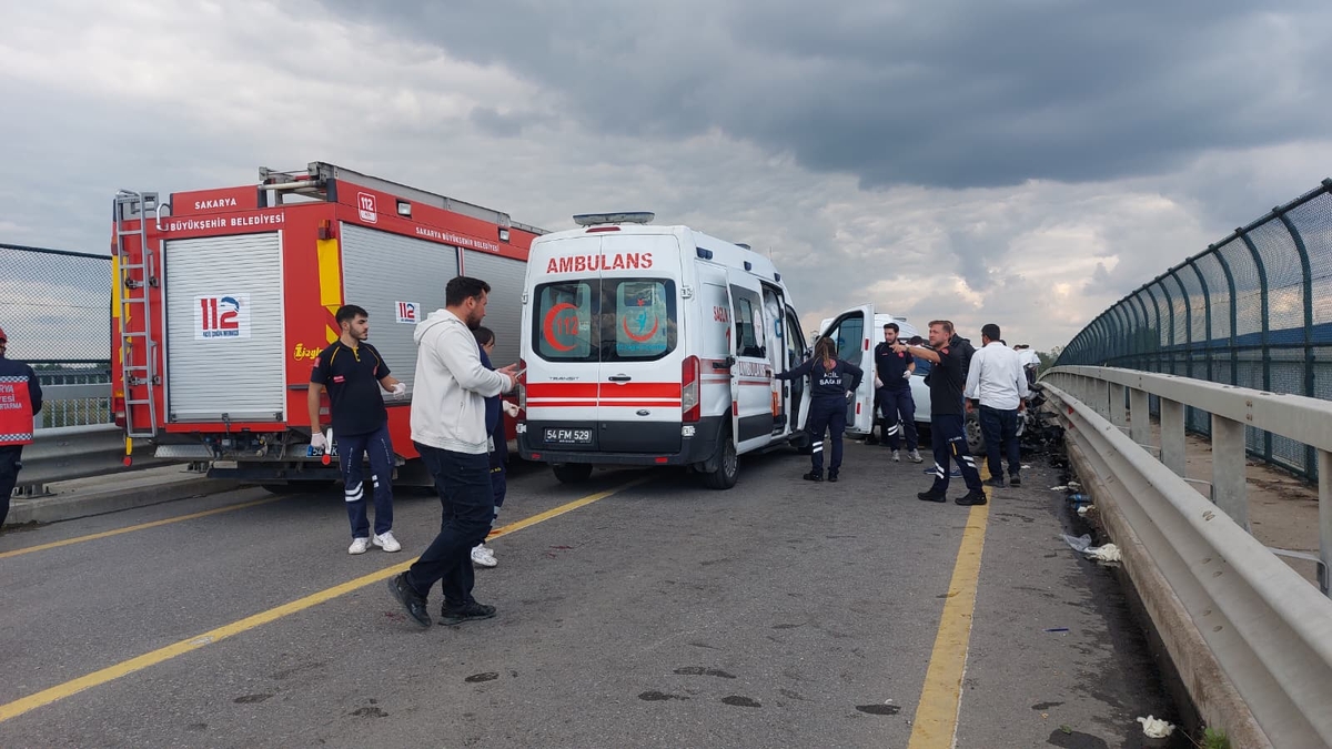 İki jandarma astsubayın şehit olduğu kazadan görüntüler