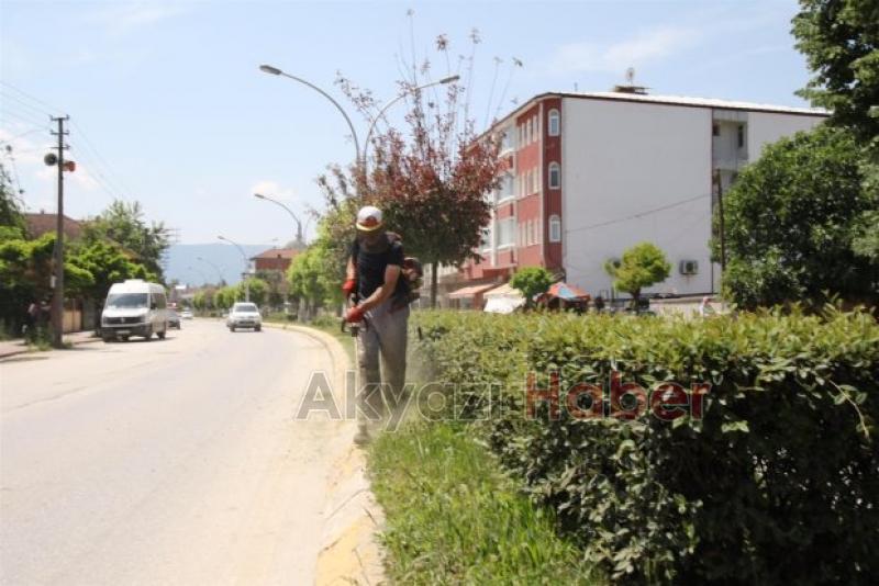 İlçe Genelinde Orta Refüj Temizlikleri Başladı