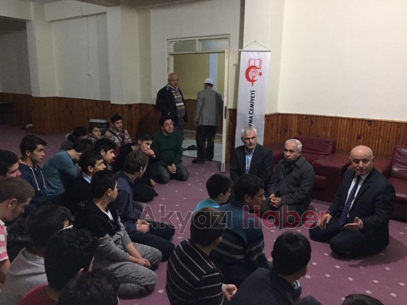 İlçe Milli Eğitim Müdürlüğünden İlim Yayma Yurduna Ziyaret