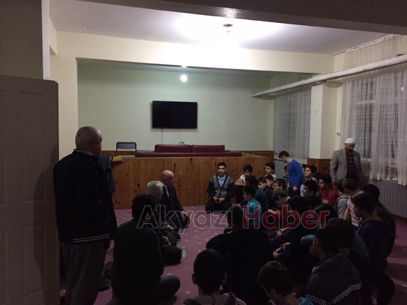 İlçe Milli Eğitim Müdürlüğünden İlim Yayma Yurduna Ziyaret