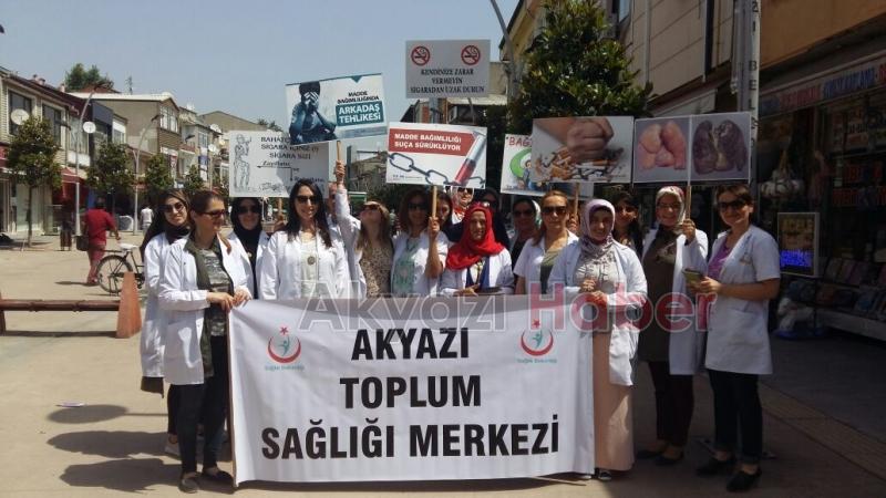 İlçe Sağlık Ekipleri Dünya Tütünsüzler Gününü Kutladı