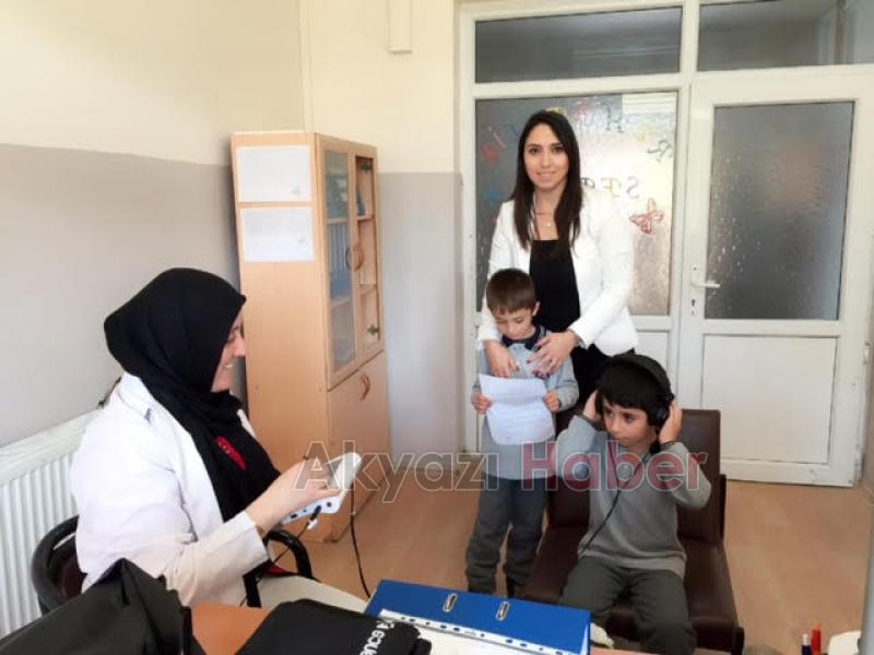 İlçe Sağlık Ekipleri İşitme Taraması Yaptı