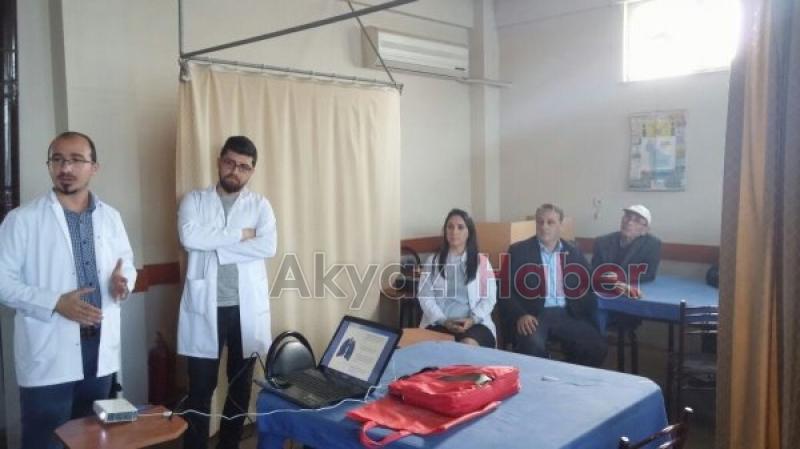 İlçe Sağlık Ekipleri Kahvehanede Seminer Verdi