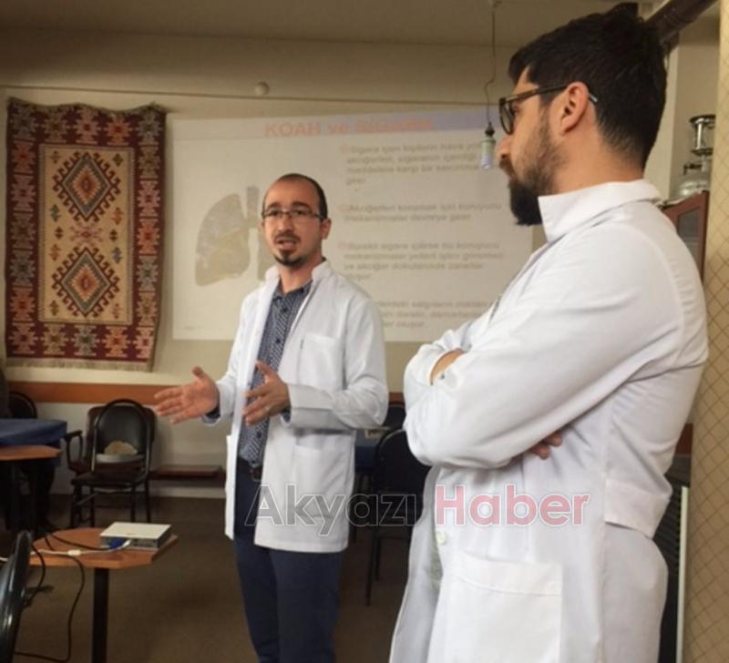 İlçe Sağlık Ekipleri Kahvehanede Seminer Verdi