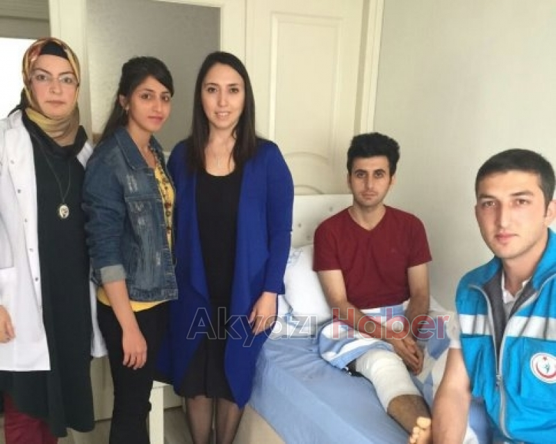 İlçe Sağlık Nusaybin Gazisini Ziyaret Etti