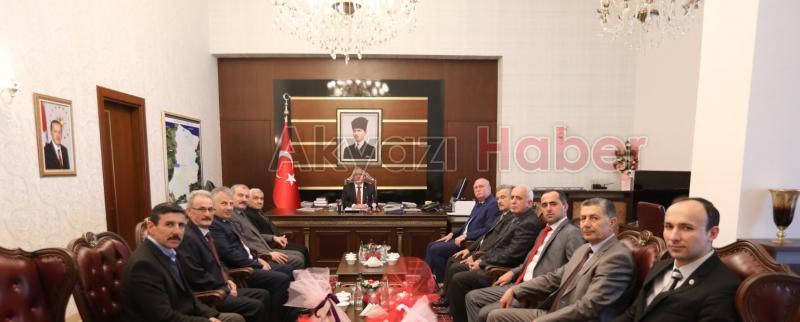 İLÇE ZİRAAT ODALARI BAŞKANLARI VALİ NAYİR’İ ZİYARET ETTİ
