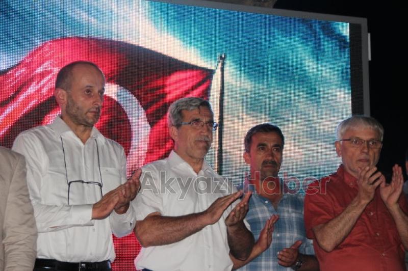 İlk Saatlerden İtibaren Akyazılılarla beraber Dimdik  