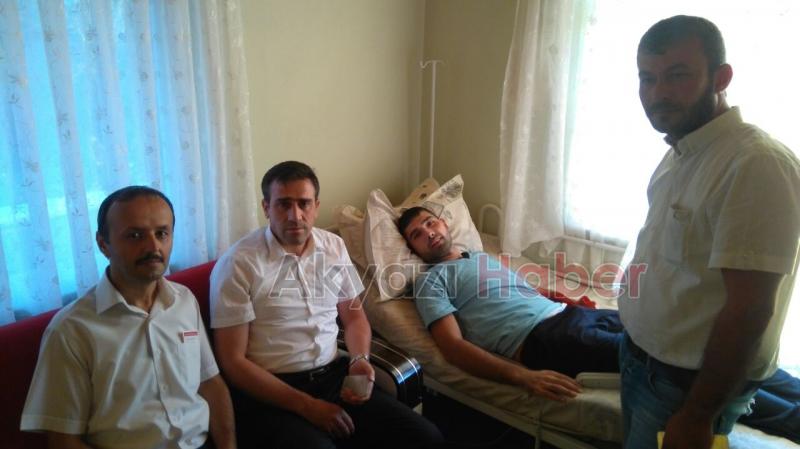 İLYAS MEMİŞ 15 TEMMUZ GAZİMİZİ ZİYARET ETTİ