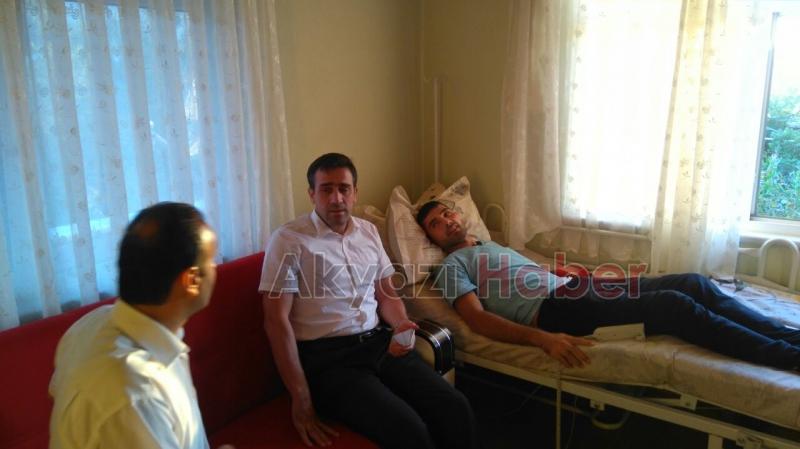 İLYAS MEMİŞ 15 TEMMUZ GAZİMİZİ ZİYARET ETTİ