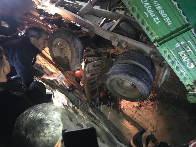 İnanılmaz kaza, 1,5 saatte kurtarıldı