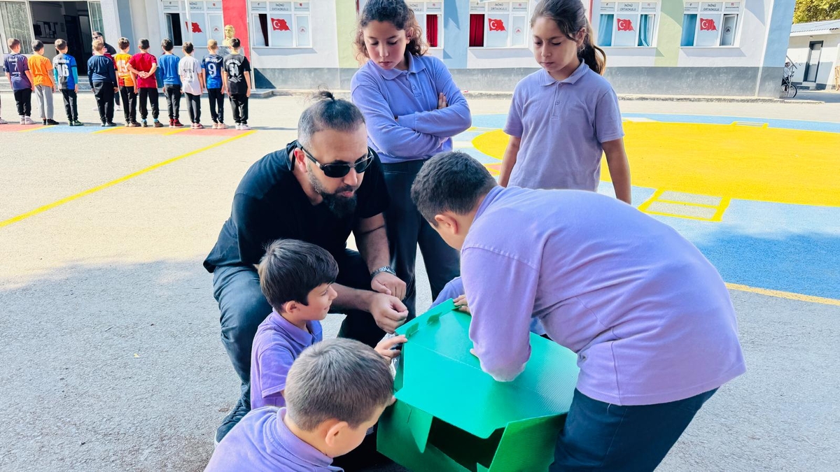İnönü İlkokulu'nda hayvanları Koruma Günü etkinliği