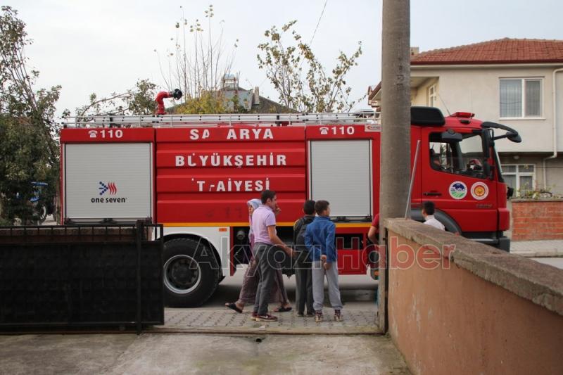 İnönü Mahallesinde Yangın