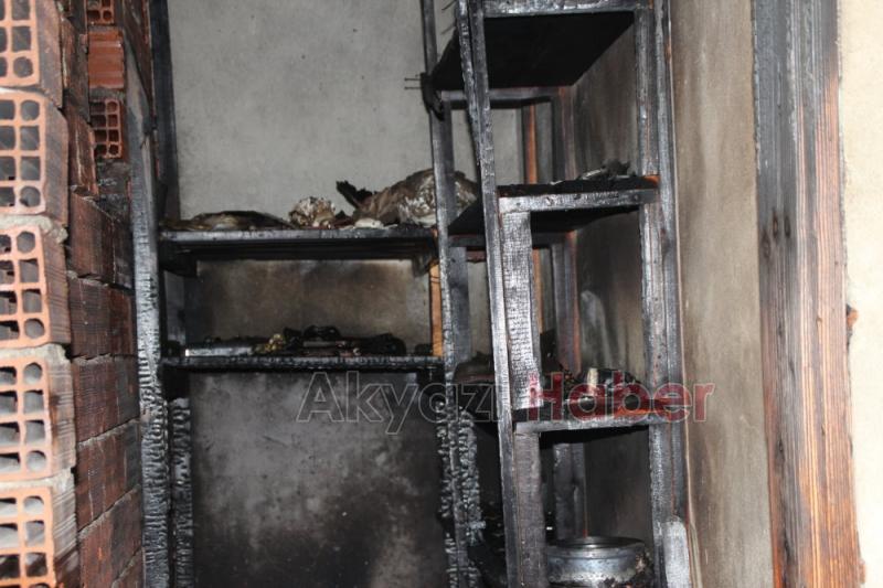 İnönü Mahallesinde Yangın