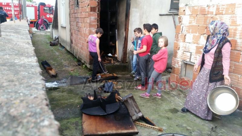 İnönü Mahallesinde Yangın