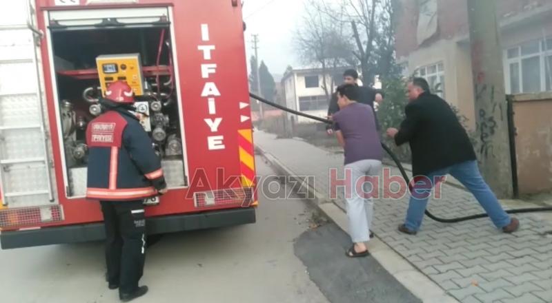 İnönü Mahallesinde Yangın