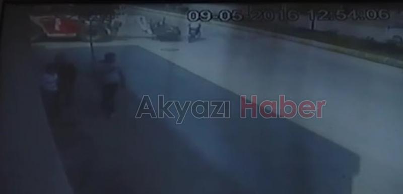 İş Makinesi Bisiklet Sürücüsüne Çarptı